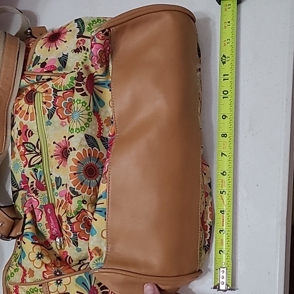 Lily Bloom Colorful Busy Bee Patterned Floral Print Shoulder Bag - Picture 15 of 17